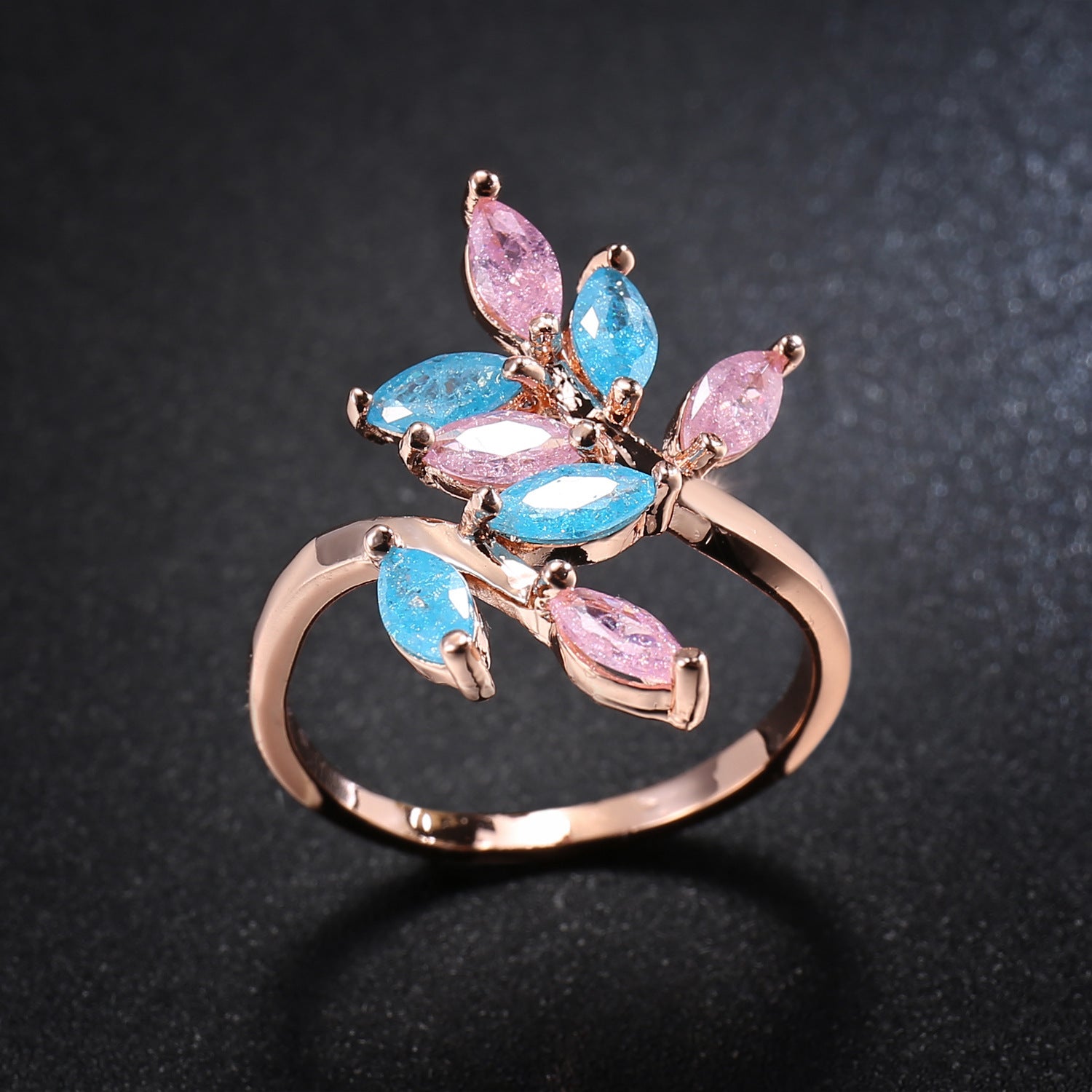 Ice Flower Zircon Jewelry Ring Jewelry