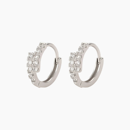 Small Diamond Ear Clip Female Light Luxury Minority Commuting Fashion Earrings Christmas Gift Wedding Jewelry