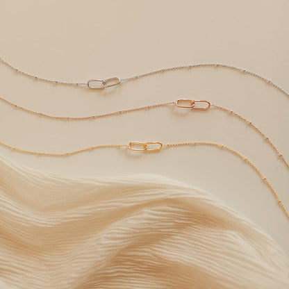 Hot Geometric Double Paperclip Pendant Fashion
