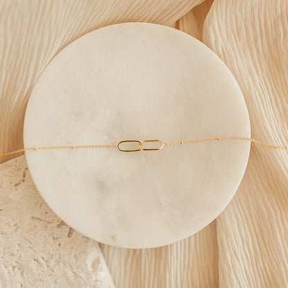 Hot Geometric Double Paperclip Pendant Fashion