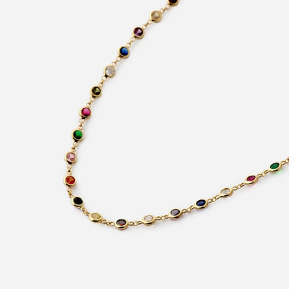 Dainty Multi-Stone Necklace