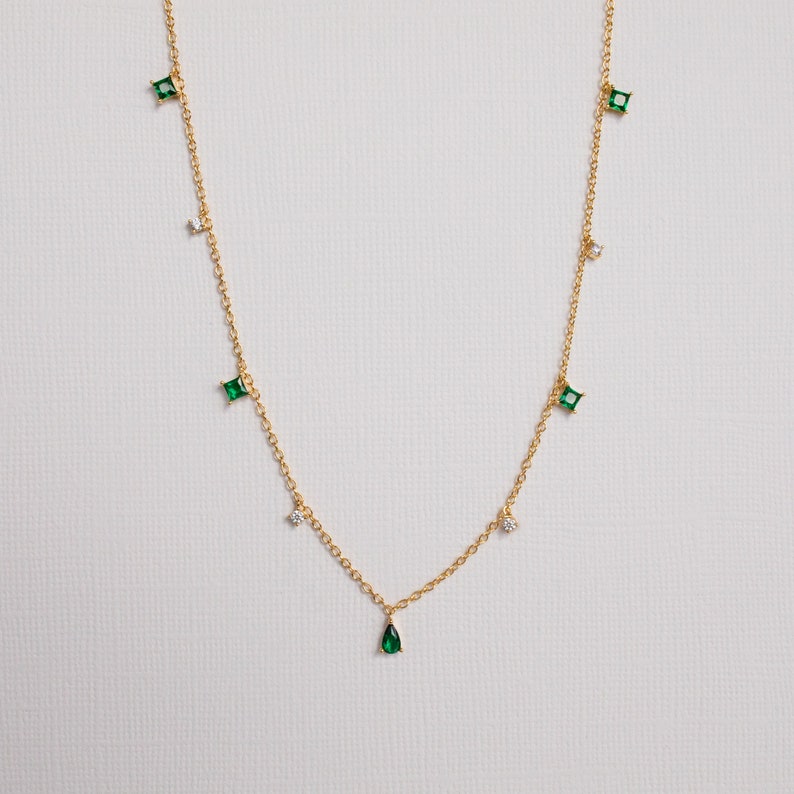 Emerald Station Necklac