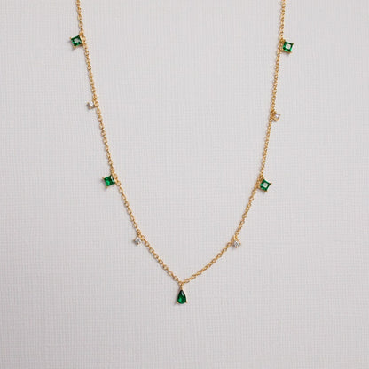 Emerald Station Necklac
