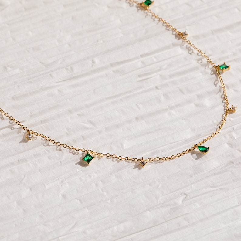Emerald Station Necklac