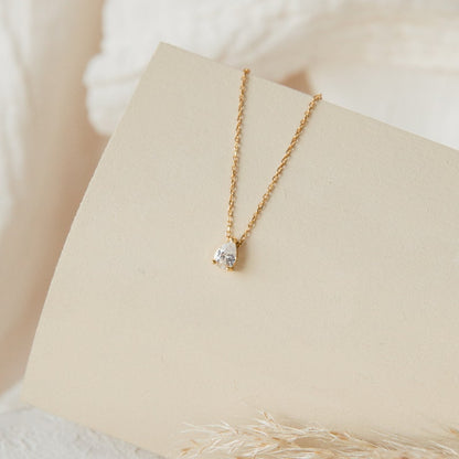 Teardrop Diamond Necklace