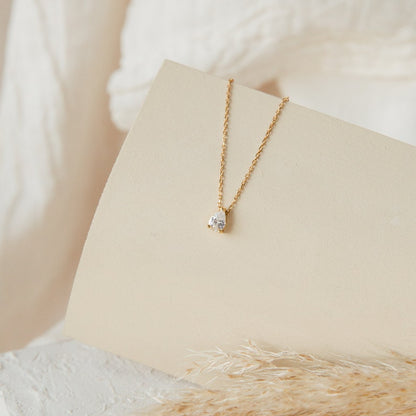 Teardrop Diamond Necklace