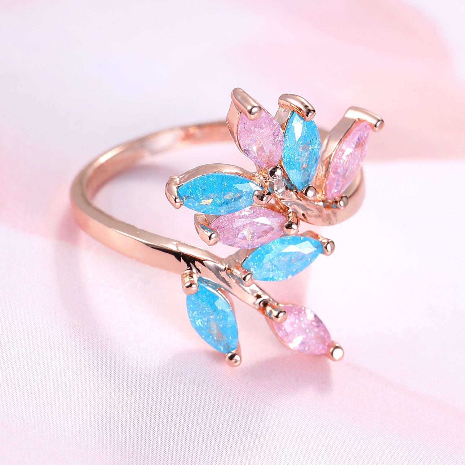 Ice Flower Zircon Jewelry Ring Jewelry