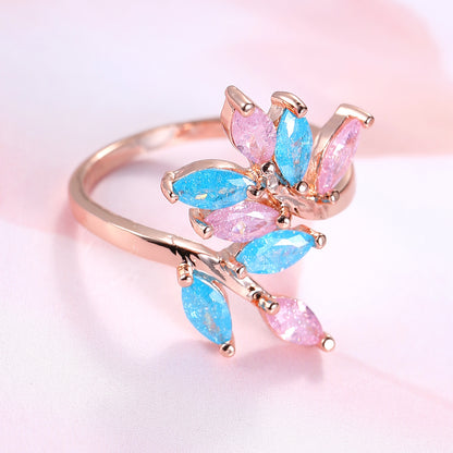 Ice Flower Zircon Jewelry Ring Jewelry