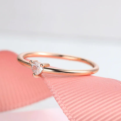 Rings Little Heart Shaped Gold Color