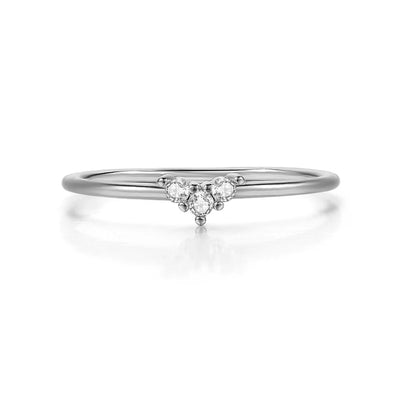 Rings Little Heart Shaped Gold Color