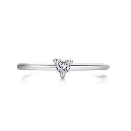 Rings Little Heart Shaped Gold Color