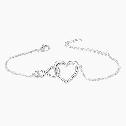 Heart-shape Bracelet Fashion Jewelry Versatile Love Bracelet Gift For Girlfriend Valentine's Day