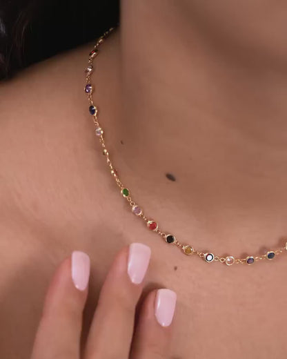 Dainty Multi-Stone Necklace