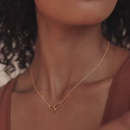 Hot Geometric Double Paperclip Pendant Fashion